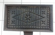 gaufrier moule à gaufre ancien en fer forgé fonte / art populaire 