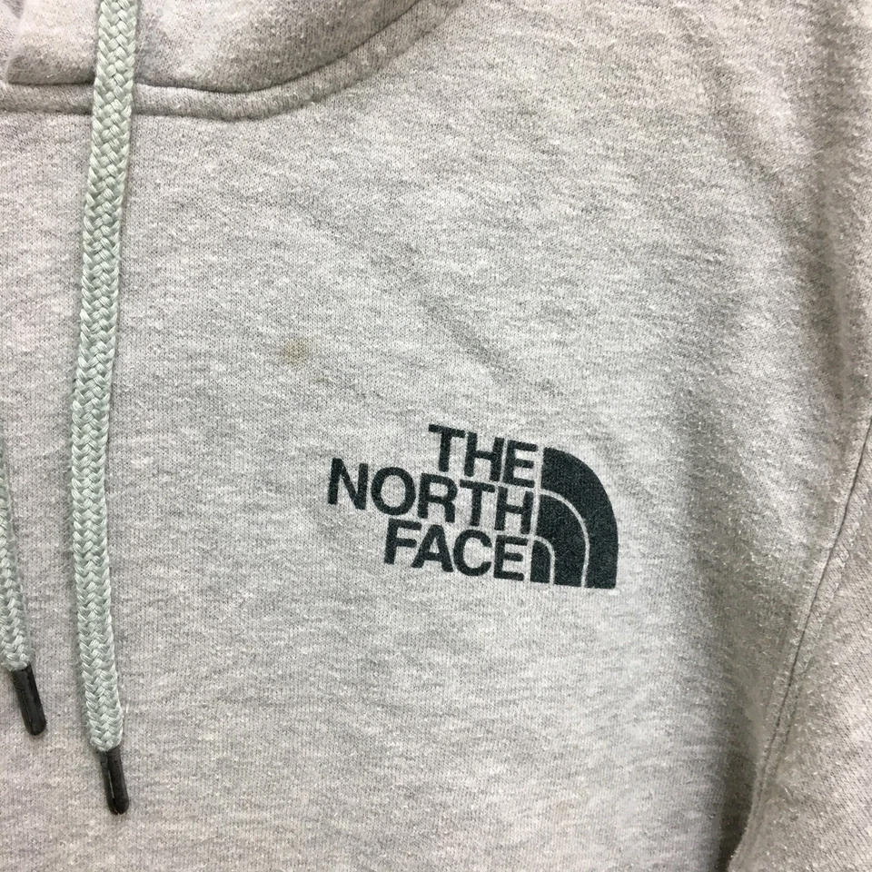 The North Face 连帽衫小号成人灰色套衫运动衫图案户外男式 — 第 3/4 张图片