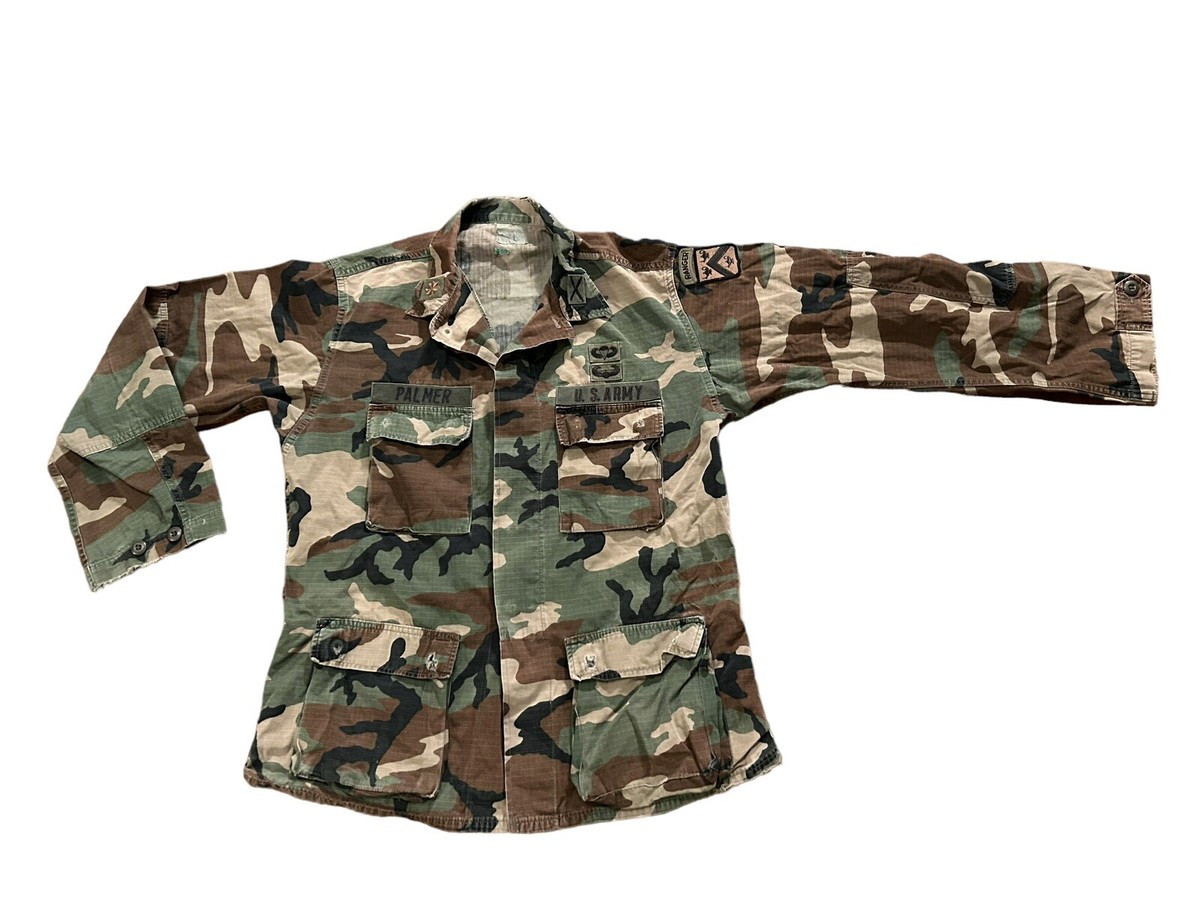 アメリカ　本物 陸軍　USED ARMY BDU セット　中古 MILITARY 実物 USED 米軍 BDU WOODLAND CAMO ジャケット 中期型