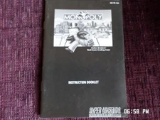 Monopoly (SNES Super Nintendo) Instruction Manual Booklet Only... NO GAME