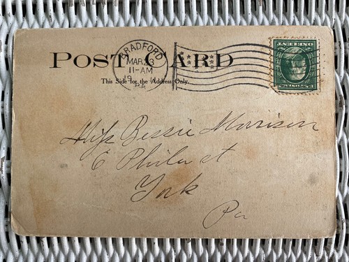 Libby Prison Richmond Va 1863 1907 Postcard 13 Star Flag Cancellation - Picture 2 of 2