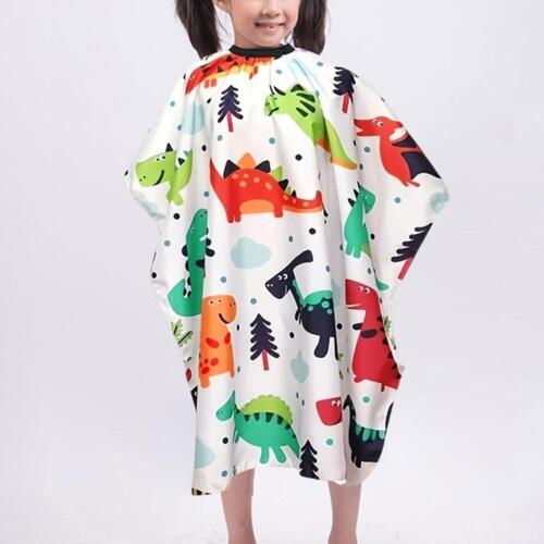Hair Cut Apron Dinosaur Pattern Kids Barber Cape for Shampooing Styling Home - Picture 1 of 7