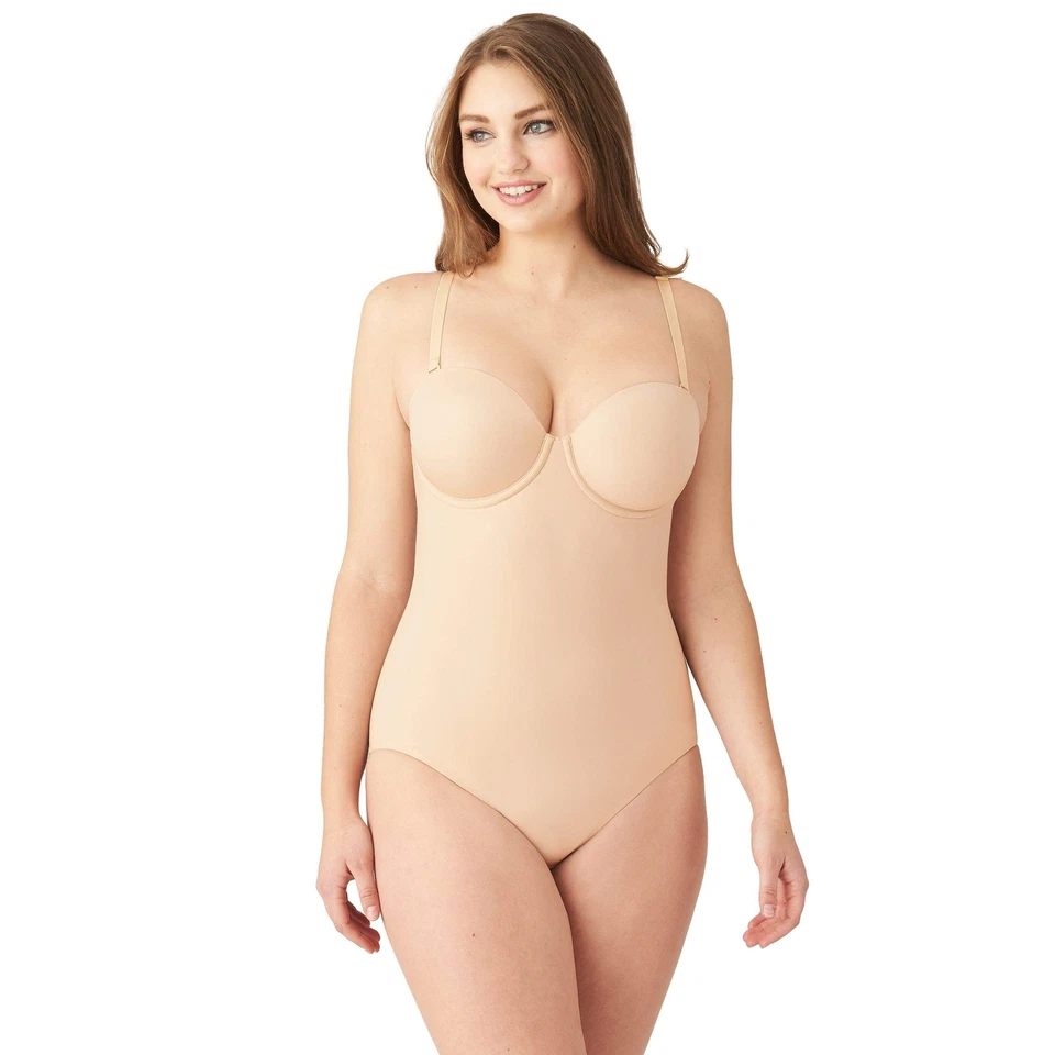 Wacoal 297797 Women's Red Carpet Bodysuit, Sand, 38D - Image 2 of 4