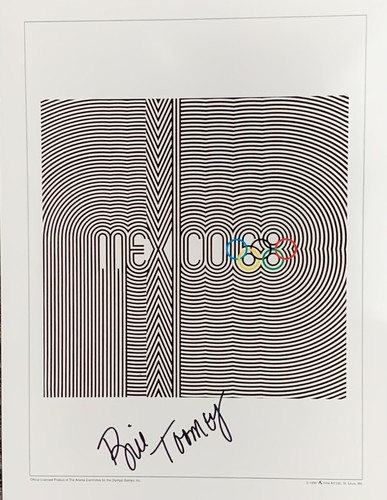 1968 MEXICO Olympics 12x16 Poster SIGNED by BILL TOOMEY Won Gold for Decathlon - Picture 2 of 4