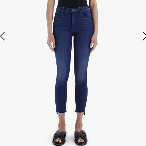 Mother Denim Stunner Zip Ankle Step 
