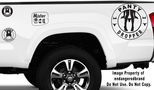 Panty Dropper Rounds Turbo Low Boost JDM Funny Truck Car Sticker Decal - Picture 5 of 12