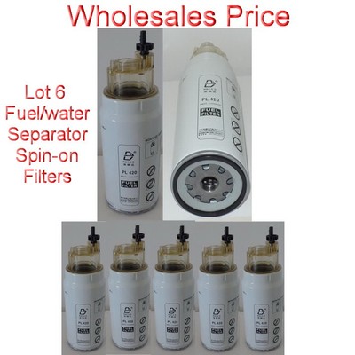 Lot 6 PL420 Fuel/Water Separator Spin-On Filter Fits:DAF CLAAS CASE IHC CUMMINS