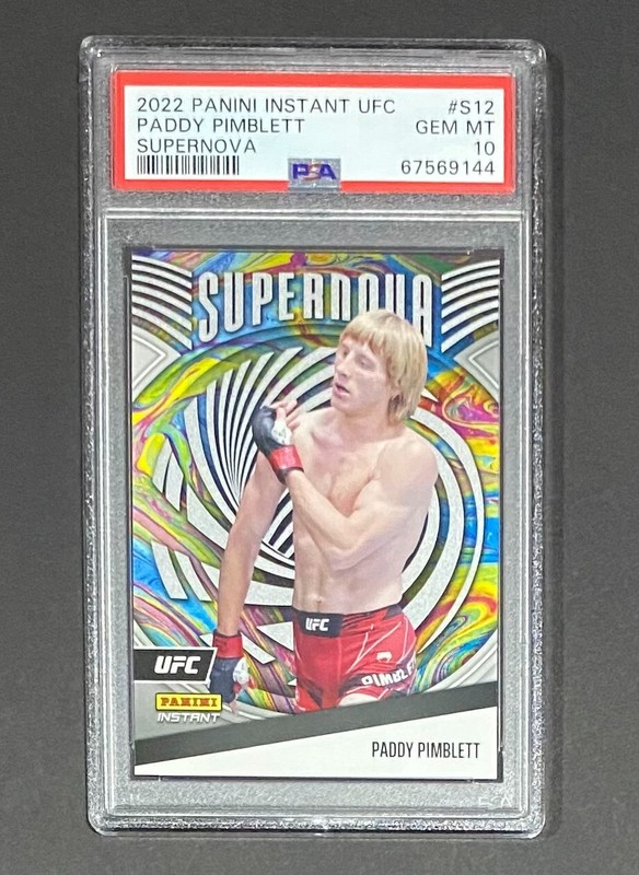 2022 PANINI INSTANT UFC PADDY PIMBLETT SUPERNOVA 1/1232 SP #S12 PSA 10 POP 5 🔥