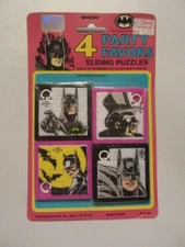 1991 Batman 4 party favors sliding puzzle