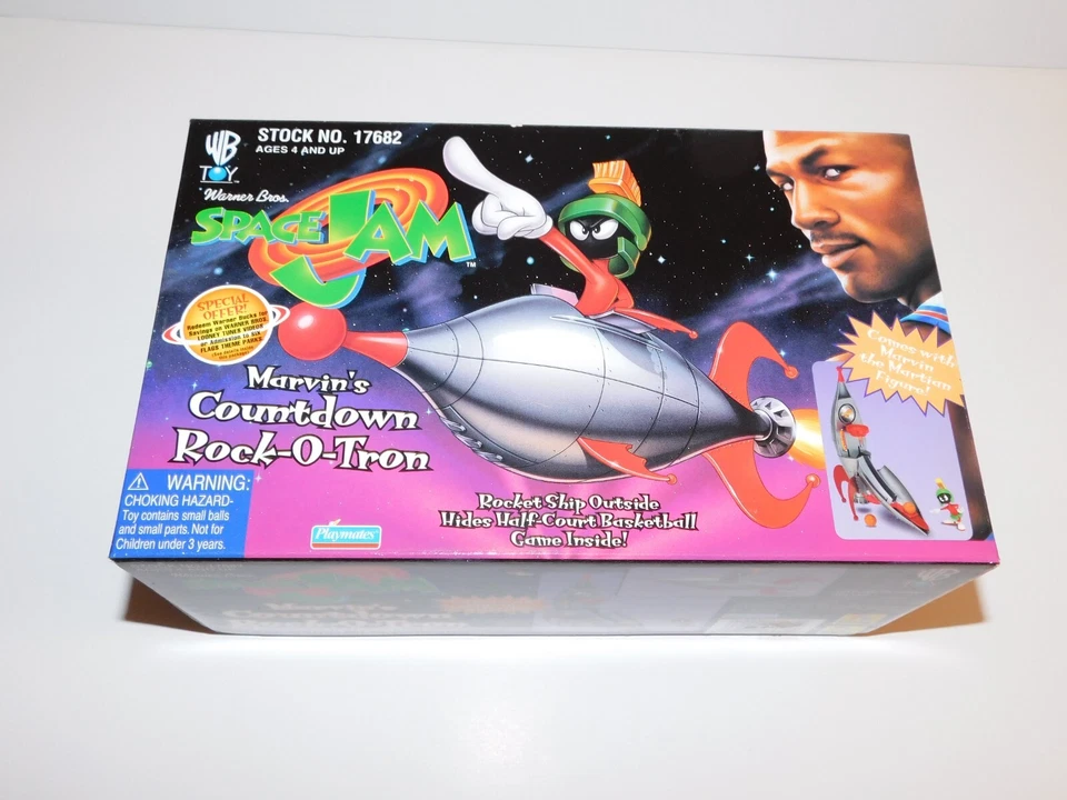 Playmates Space Jam 1996 - Juego Rock-o-tron de Marvin’s Countdown - Nuevo en caja sin usar, en caja Foto 3 de 4