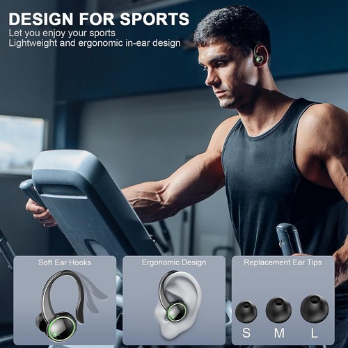 for Sony Xperia 5 III Wireless Earbuds Bluetooth 5.3 Over Ear Headphones - Picture 4 of 7