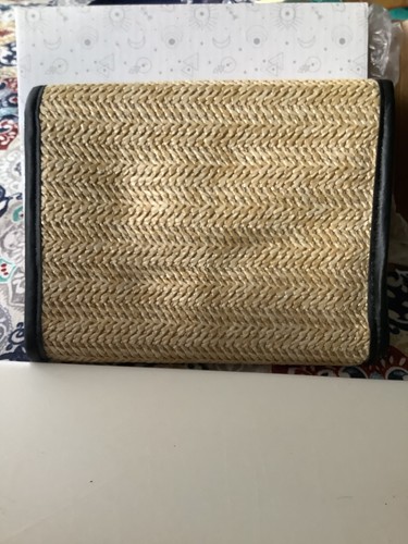 CHARMORE Crossbody Bag for Women Small Straw Beach Shoulder One Size, Black - 第 3/6 張圖片