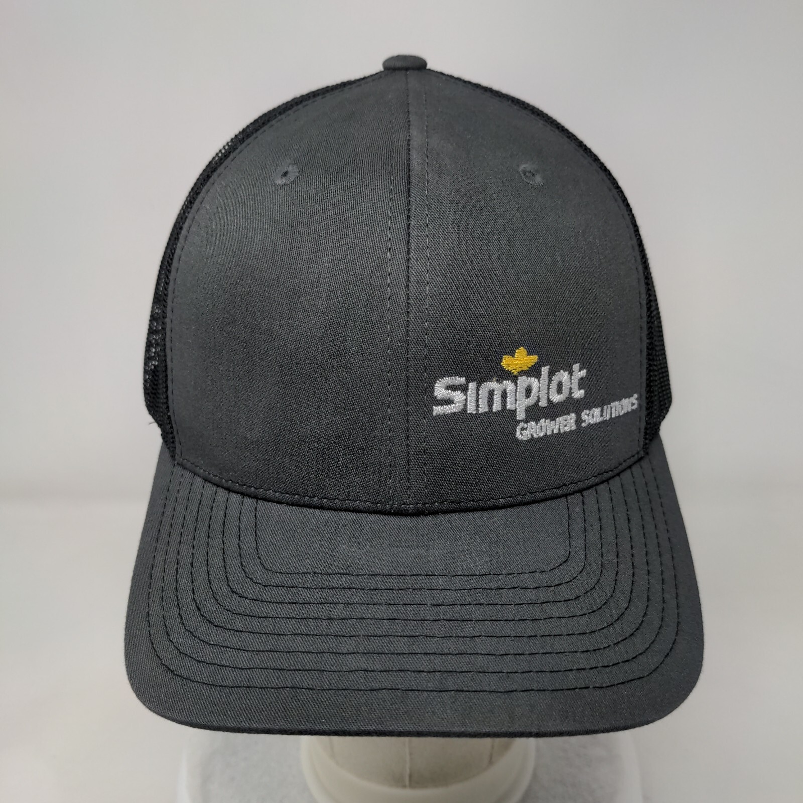 Simplot Grower Solutions Snapback Trucker Hat Gra… - image 2