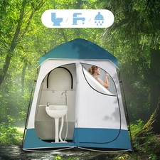 2-Person Dressing Tent Portable Rain Shower Bathroom PopUp Privacy Changing Room