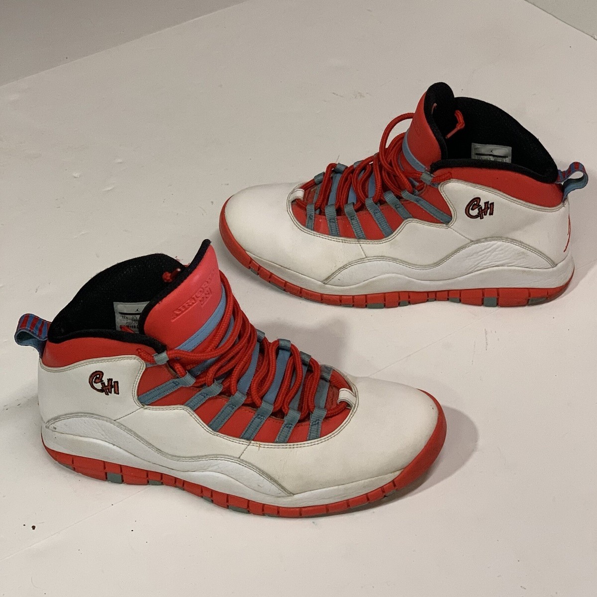 Nike Air Jordan 10 X Retro Chicago Flag Size 12.5 Shoe