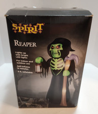 Spirit Halloween Grim Reaper Airblown Inflatable 6' Tall Light Up New Opened Box