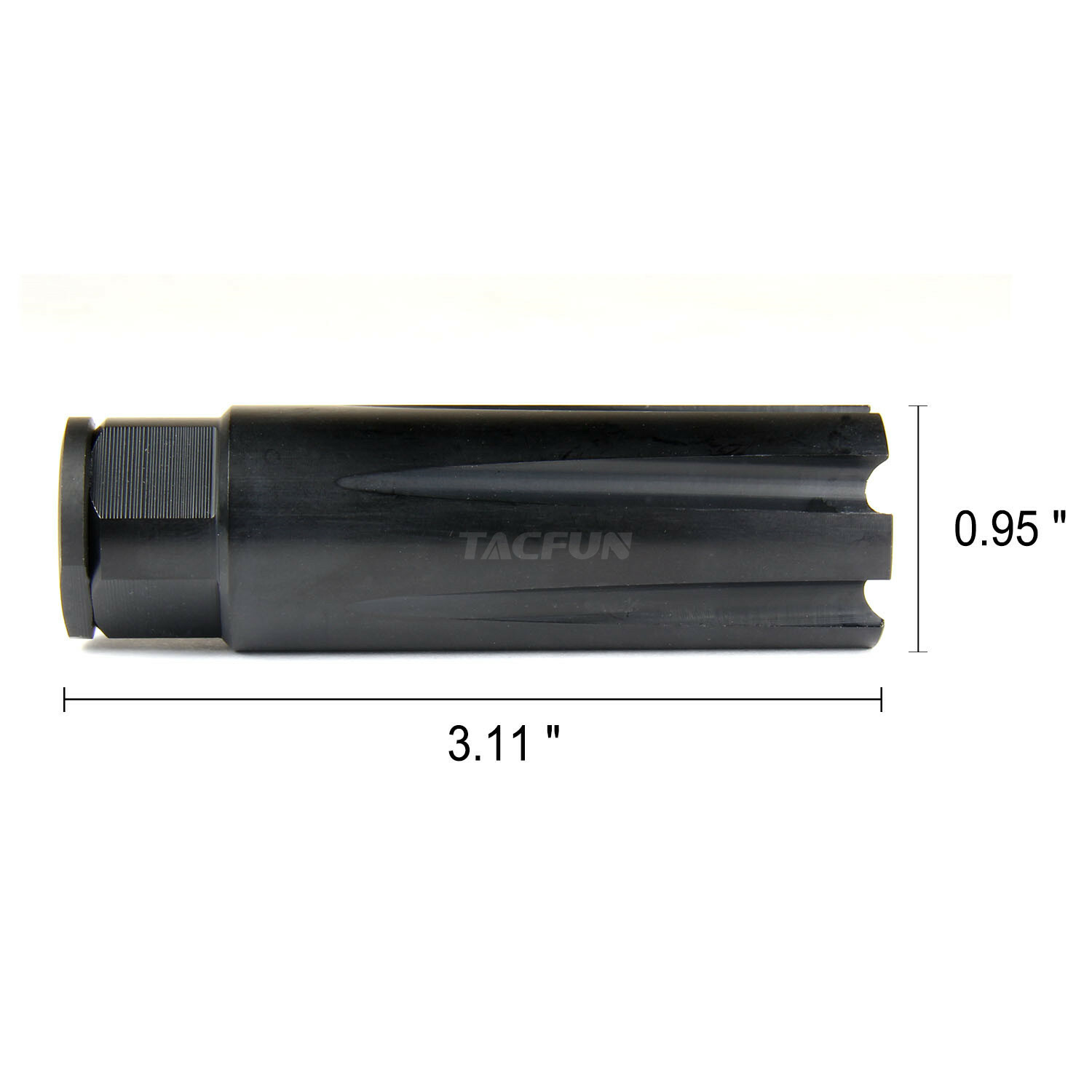 Muzzle Brake 1/2x28 TPI Low Concussion Linear Compensator for 9mm /w ...