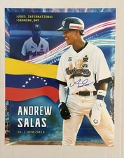 Andrew Salas Signed 8x10 Photo Miami Marlins Top Prospect Auto Autograph GTP