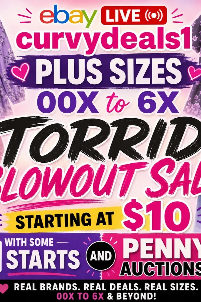 Torrid Blowout SALE! All $10 Starts & All NWT.$1 Starts and Penny Auctions