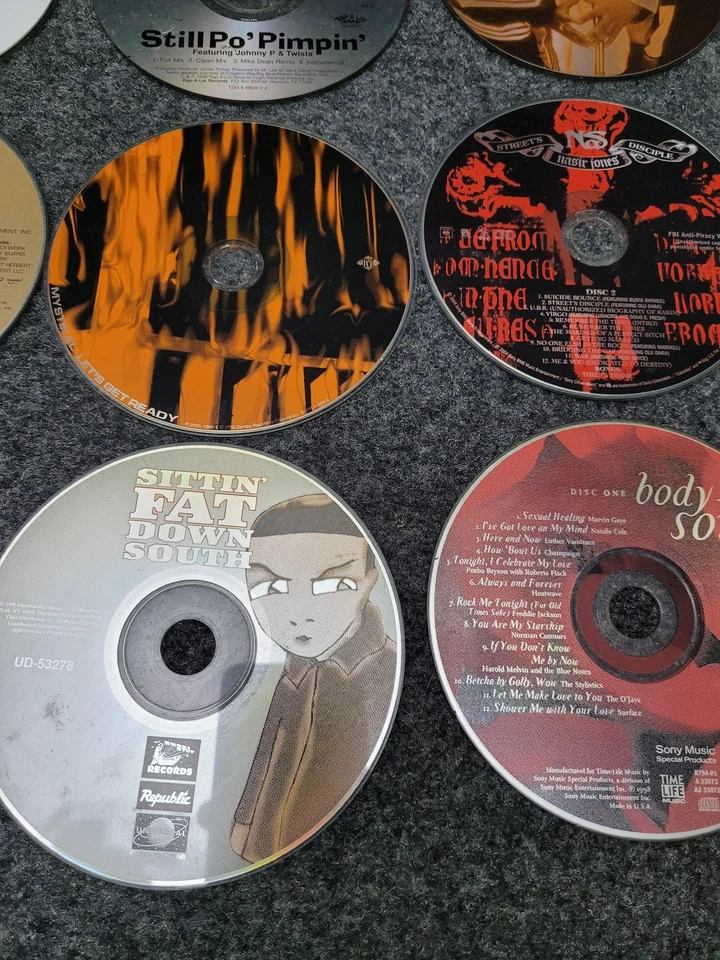 12 Hip Hop R&B Rap CD Lot Janet Jackson Sisqo Mystikal Nas 90s 00s Albums Music Foto 4 de 4