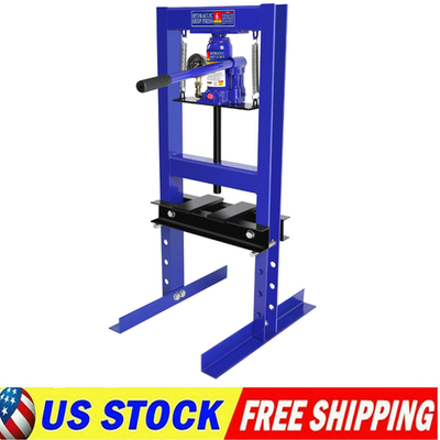 #ad #ad 6 Ton H Frame Hydraulic Garage Floor Adjustable Shop Press with Pressure Gauge $149.99