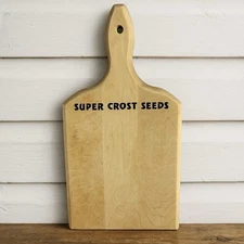 Vintage Super Crost Seeds Advertising Cutting Board Farmhouse Rustic Decor USA