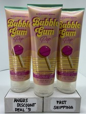 BATH BODY WORKS BUBBLE GUM POP 3 Pack ULTIMATE HYDRATION CREAM LOTION 8 OZ