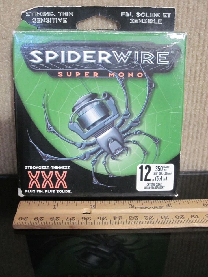 Рыболовная леска Spider Wire Ultracast Ultimate мононити 350 ярдов прозрачная 12 фунтов - Изображение 2 из 4