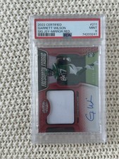 2022 Panini Certified Garrett Wilson Rookie Patch Auto RPA #211