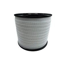 Wei&szlig;es Elektrozaun Polywire Band - 20 mm x 200 Meter Spule Zaunrolle