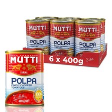 Mutti Finely Chopped Tomatoes 400g / Pack of 6-TOMORROW DELIVERY🚛