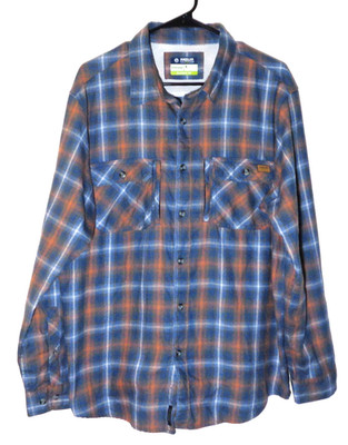 Men's Blue Plaid, Long Sleeve, Vented Shirt by Magellan Outdoors Pro Size Large