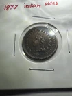 1873 Indian Head Cent Penny Coin Full Liberty Nice Details