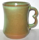 Vintage Frankoma Pottery Coffee Mug with a Trigger Handle