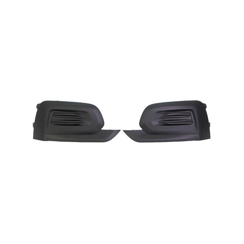Grilles de pare-choc avant pour Peugeot Rifter dès 2018 en ABS noir