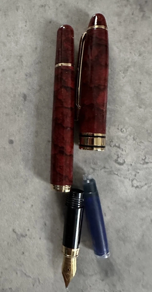 5  X Job Lot Vintage Fountain Pens  New Old Stock Blue Ink Cartridge