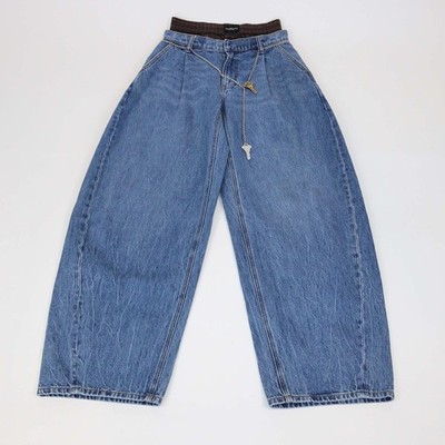 Alexander Wang Blue Denim Baggy Pants