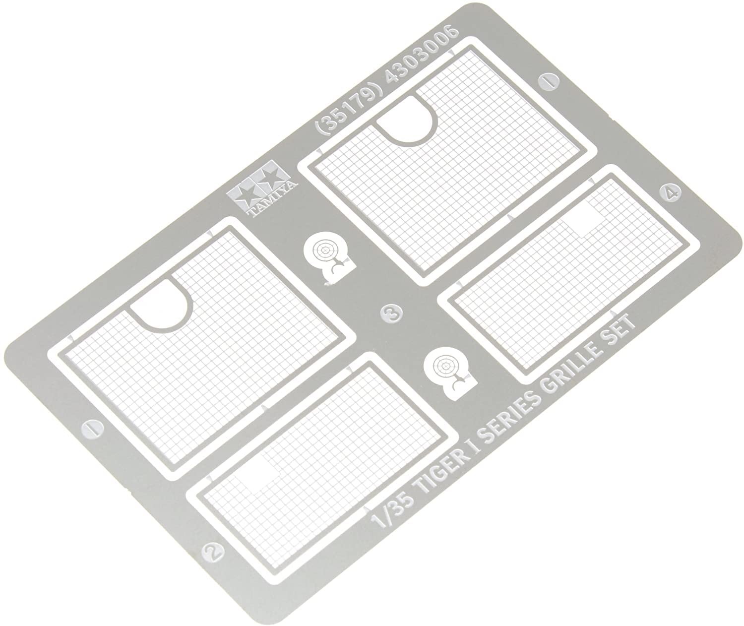 Tamiya 1/35 Military Miniature No.179 German Army Tank Tiger I Etched Grill Set