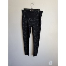 Spanx Black Camo Pull On High Waisted Skinny Leggings Womens 1X Athletic Yoga