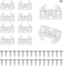 Guides with Screws Plastic Drawer Track Rail Guide Brackets for Dresser Cabin