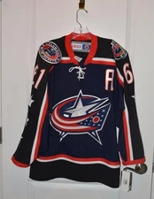 Columbus Blue Jacket Hockey Jersey S NASH 61 signed NWT CCM NHL Licensed
