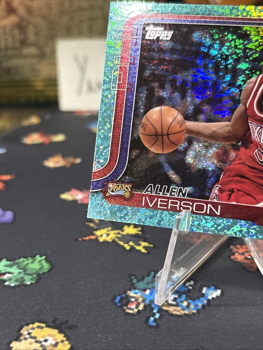 25-26 Topps NBA Flagship Basketball Allen Iverson Aqua Holofoil