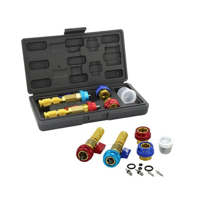 #ad R134A R1234YF AC Valve Core Remover Tool Kit High Low Pressure Auto HVAC $50.99
