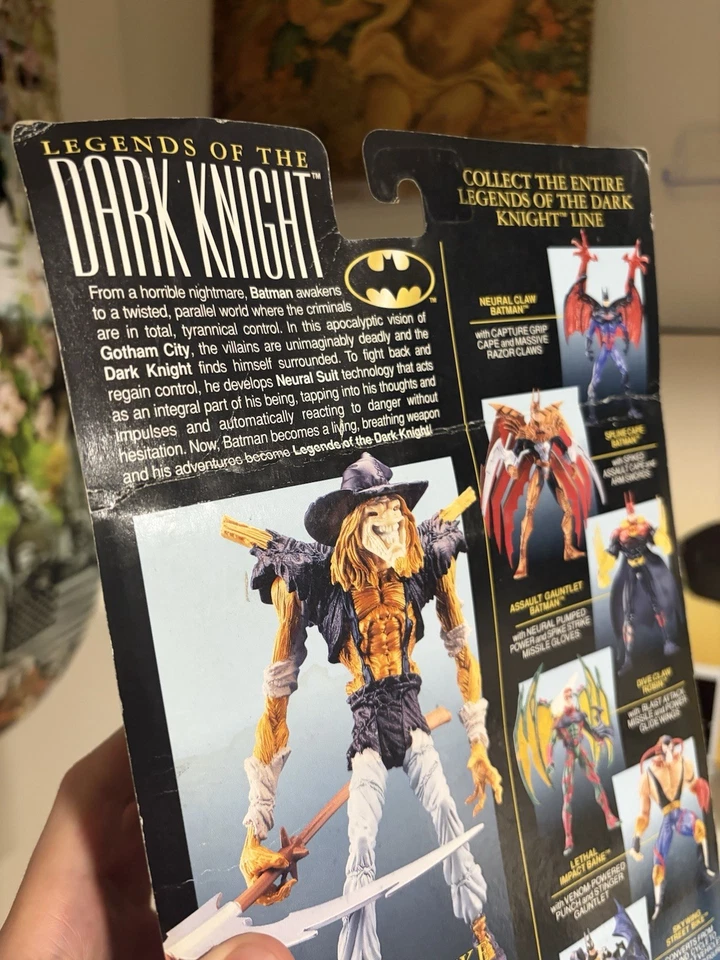 Figura de acción Kenner Batman The Dark Knight Series Scarecrow 1996 (GLOW EYES) Foto 4 de 4