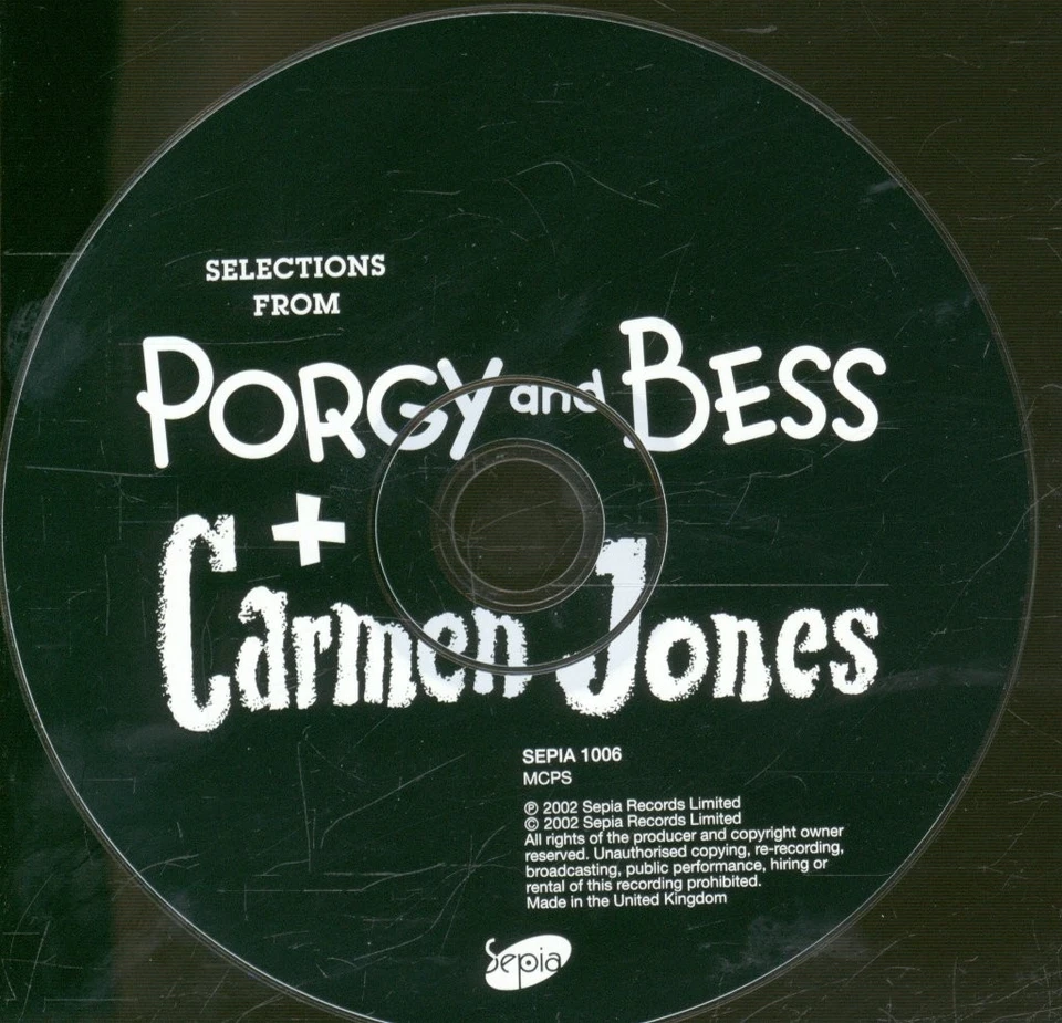 Various Artists Porgy and Bess Plus Carmen Jones CD UK Sepia 2002 SEPIA1006 - Bild 3 von 3