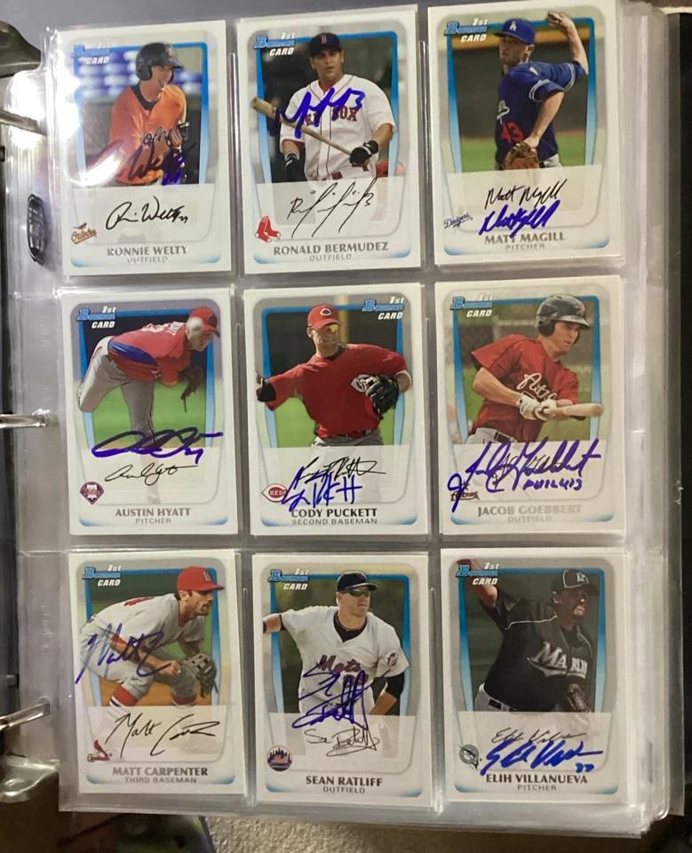 2011 BOWMAN PROSPECTS SIGNED AUTOGRAPHED ROOKIE BASEBALL CARDS - Image 4 of 4