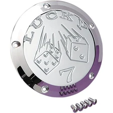 Joker Machine Chrome Billet Derby Cover Lucky 7 06-99L