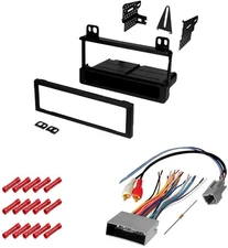 American Terminal  KIT5802 Single Din Car Stereo Dash Kit + Harness Ford Lincoln