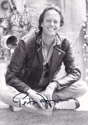 Peter Fonda Original Autograph On Large Photo