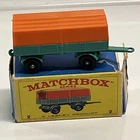 Matchbox Mercedes Trailer No. 2 Green Lesney Series 1968 with Box Vintage